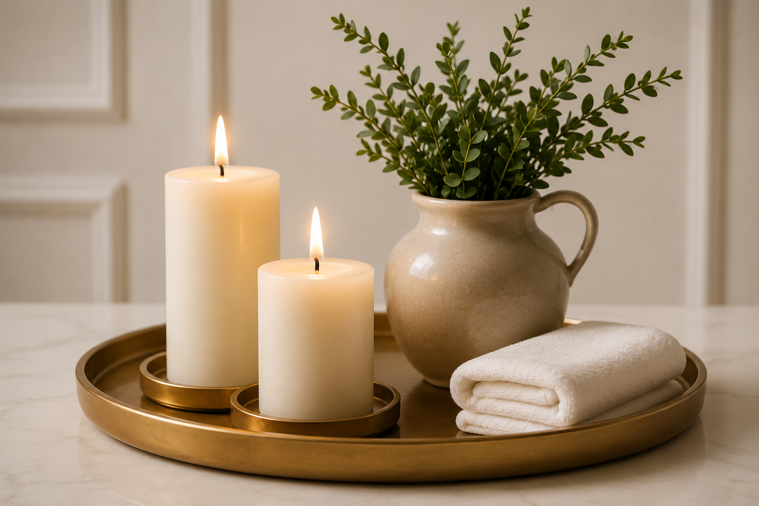 Candles and decor